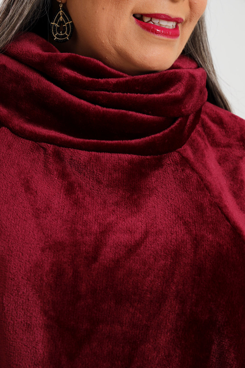 Pansy Poncho- Wine