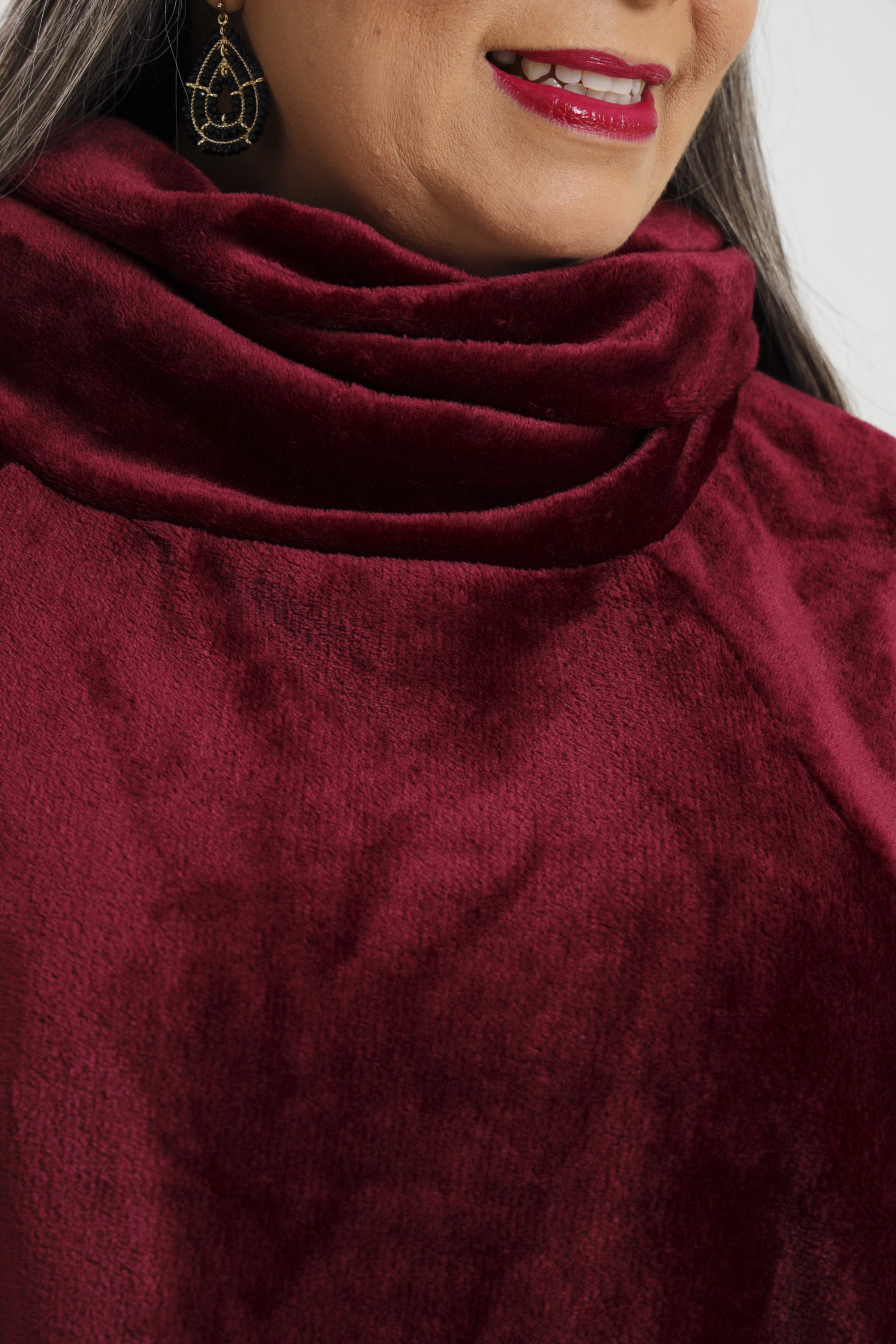 Pansy Poncho- Wine