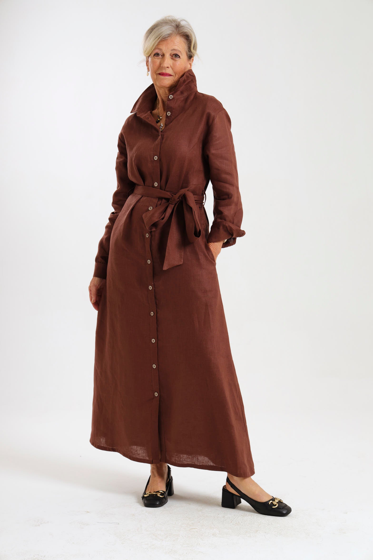 Winter Shirt-Waister- Choc