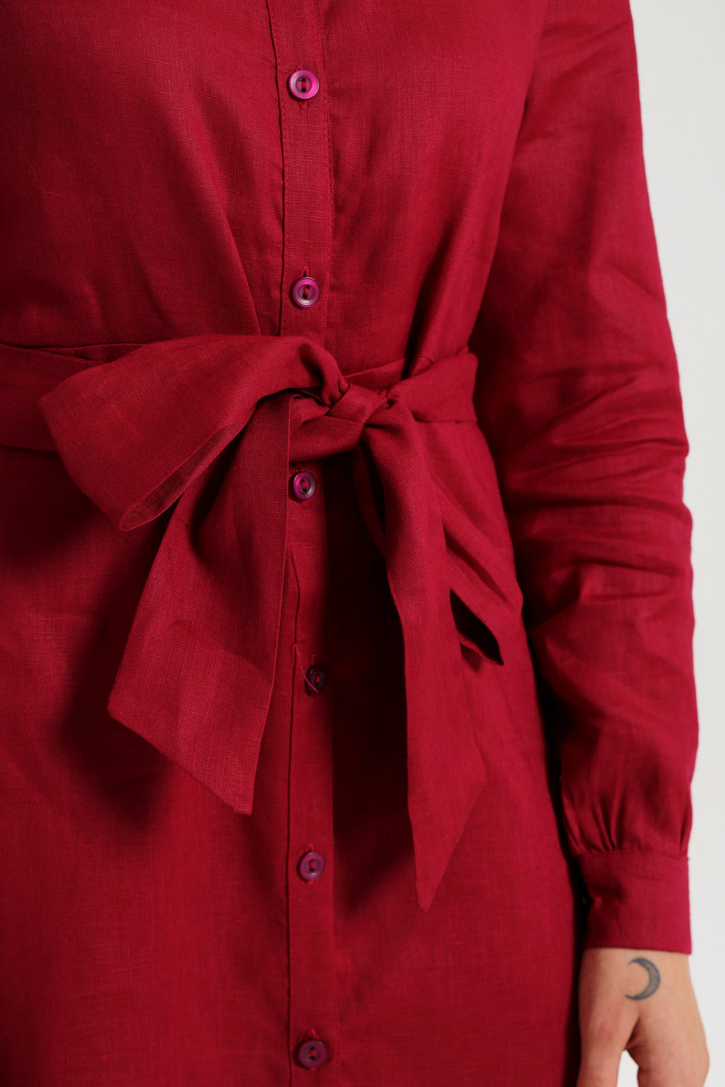 Winter Shirt-Waister- Wine