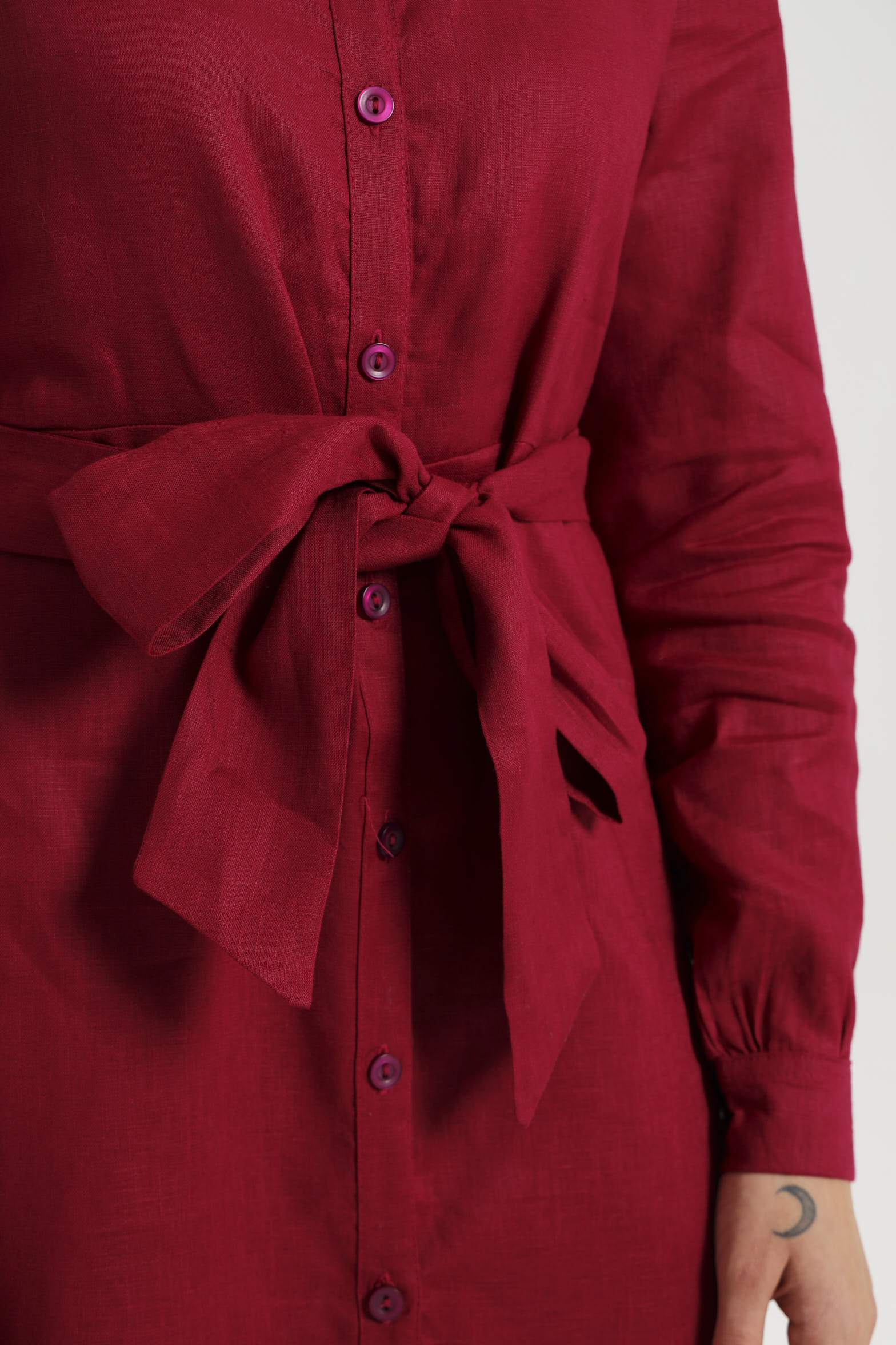 Winter Shirt-Waister- Wine