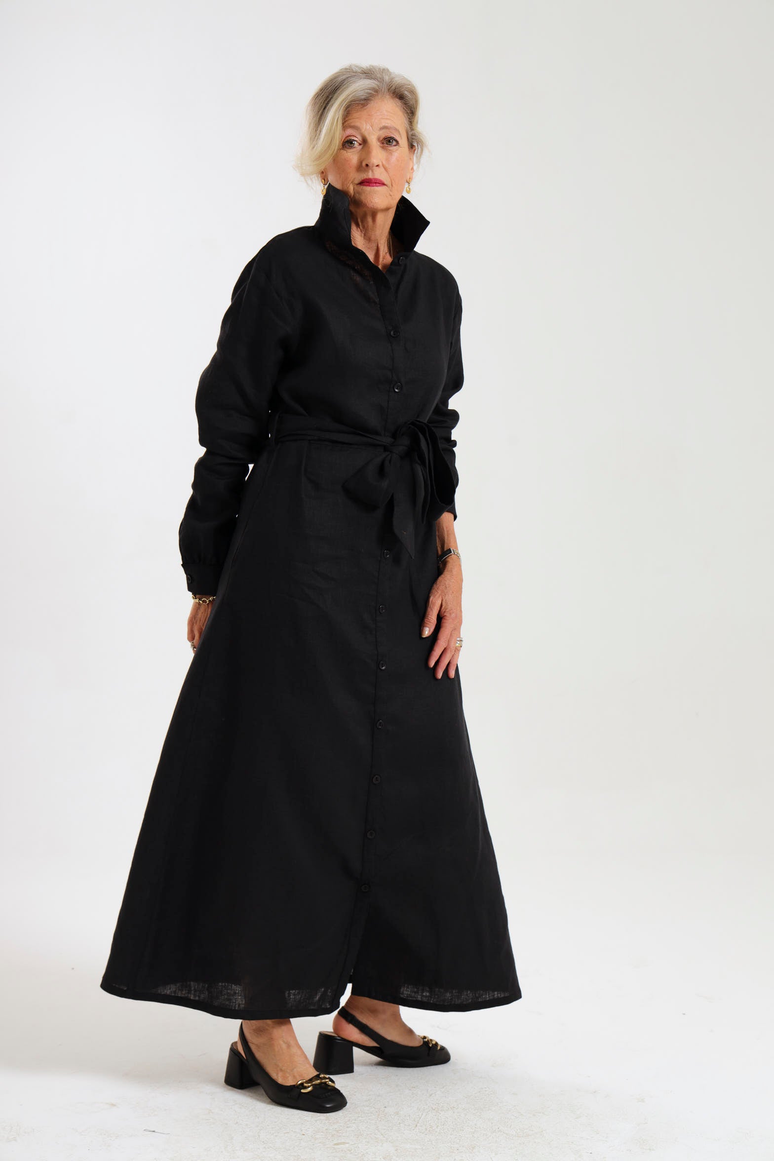 Winter Shirt-Waister- Black