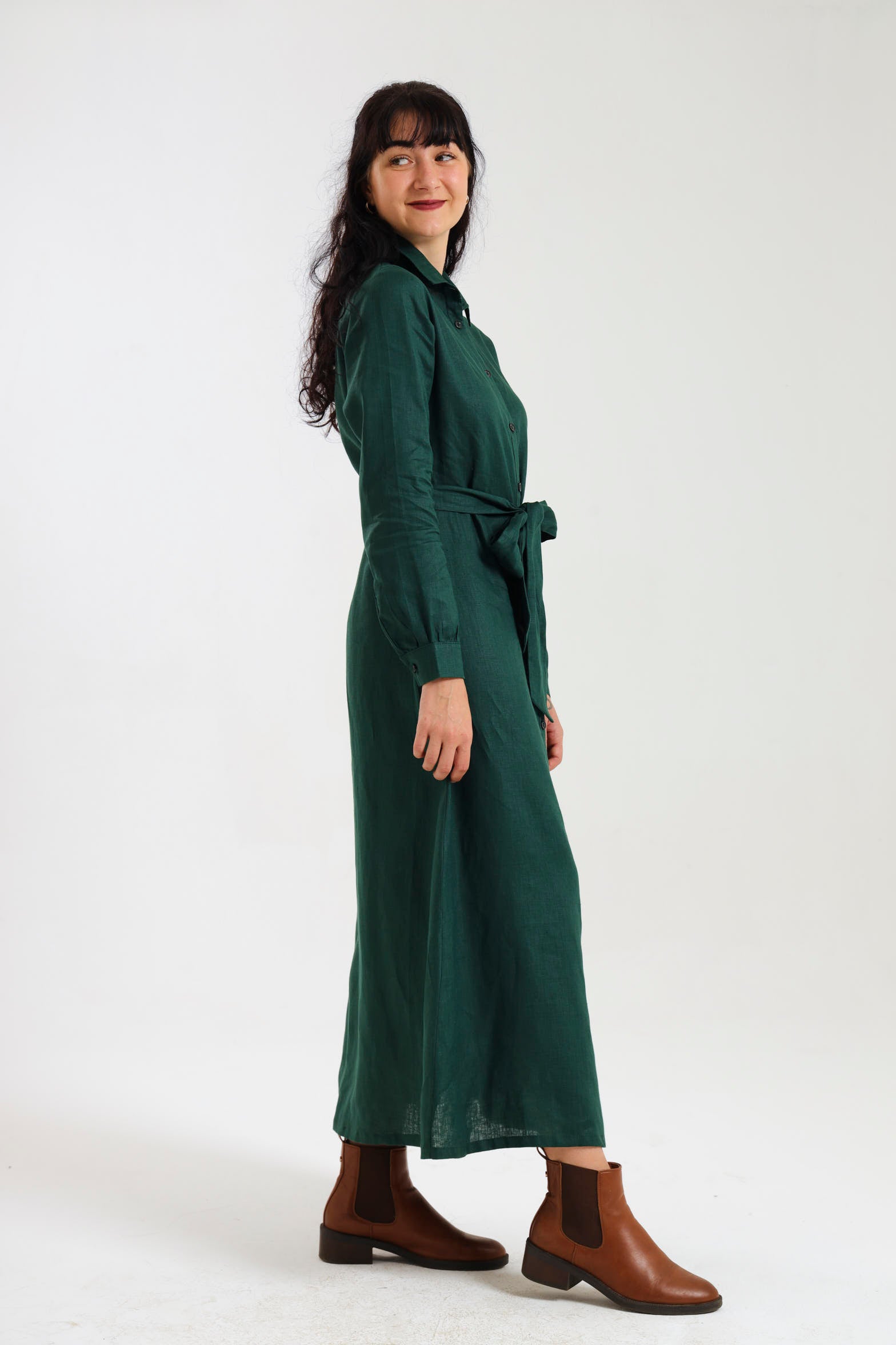 Winter Shirt-Waister- Emerald