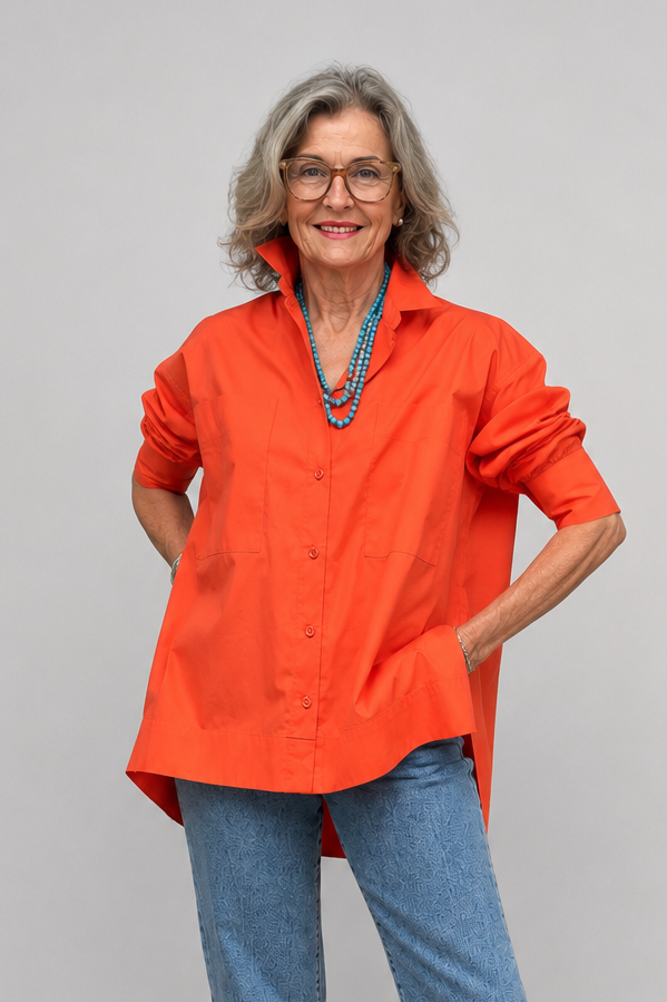 Rosemary Shirt- Orange