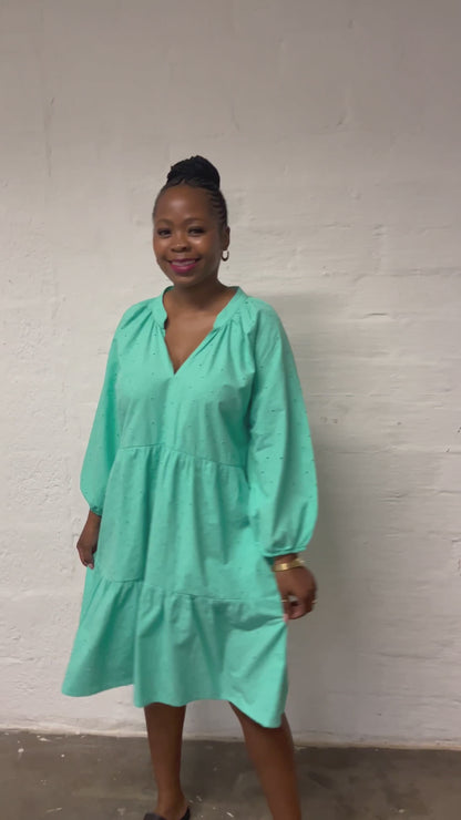 Poppy Dress (short) - Blue