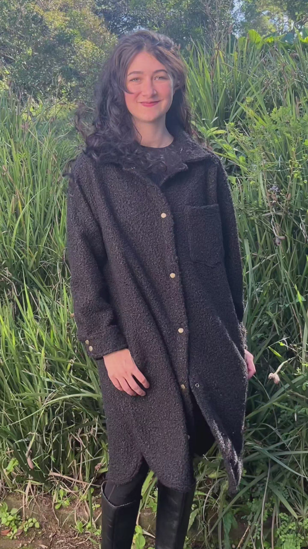 Chamomile Coat- Black