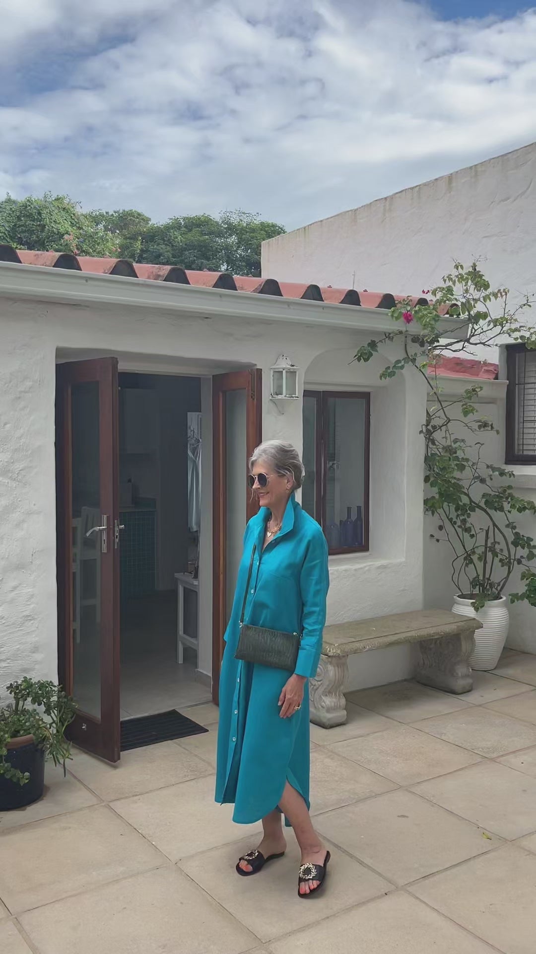 River Indigo Dress- Peacock Blue
