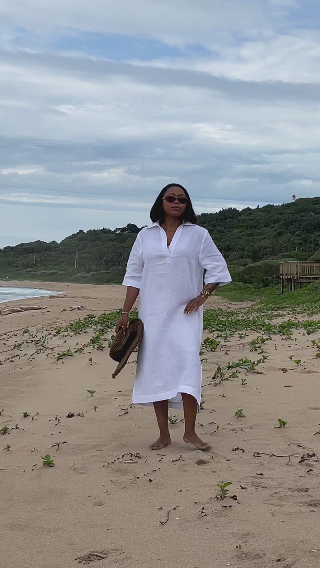 Kava Kaftan- White