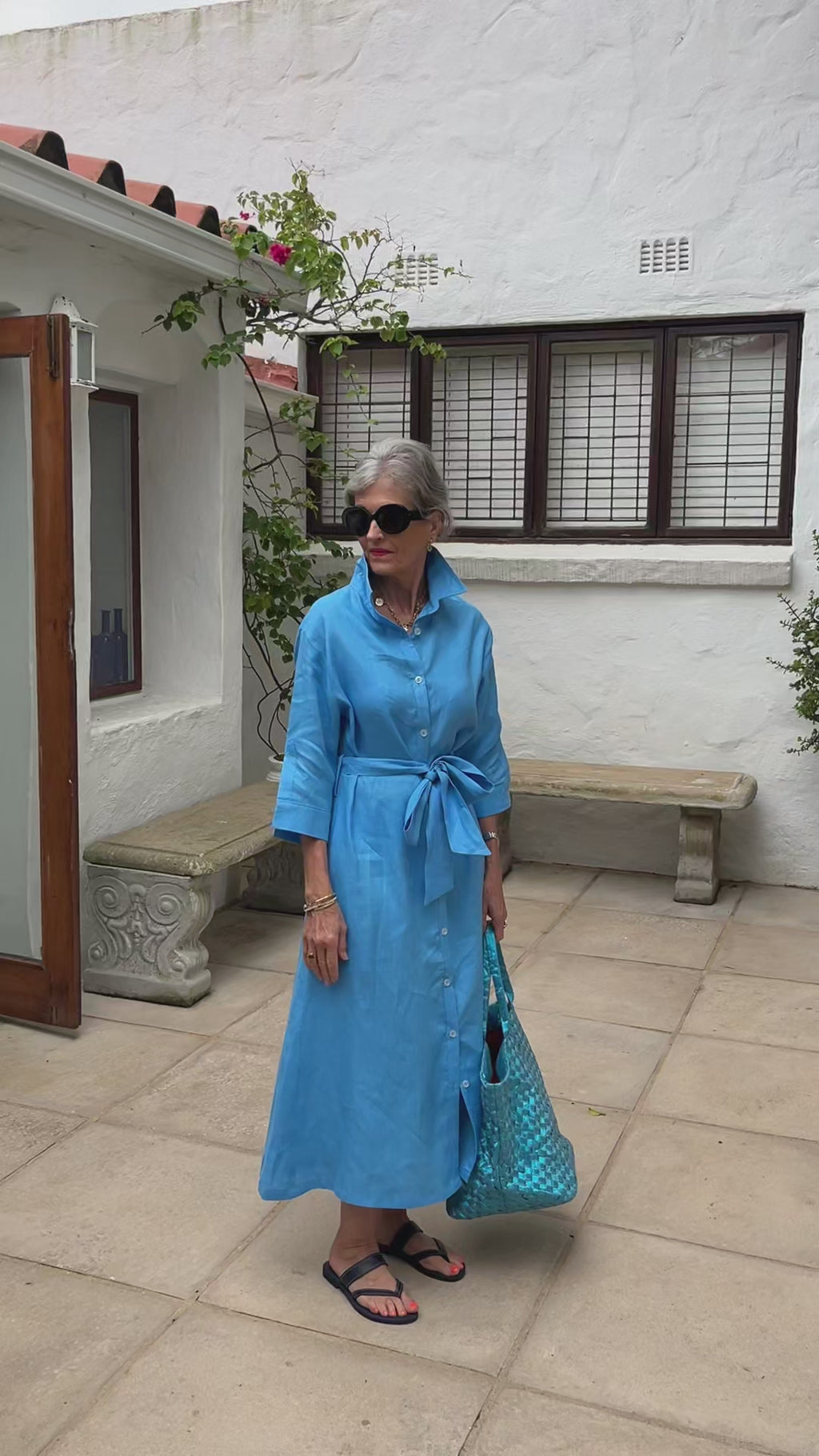 Spring Shirt-Waister- Blue