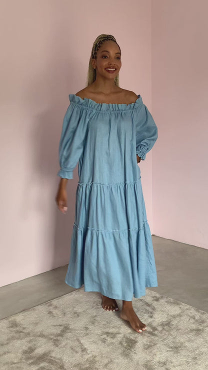 Marula Dress- Blue