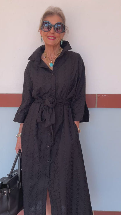 Spring Shirt-Waister- Black