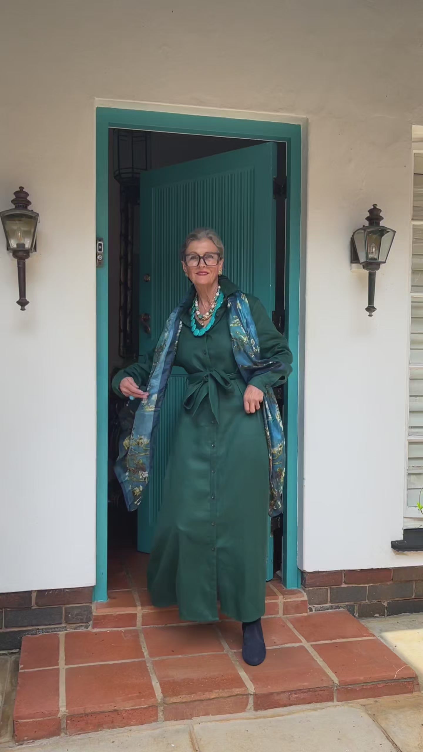 Winter Shirt-Waister- Emerald