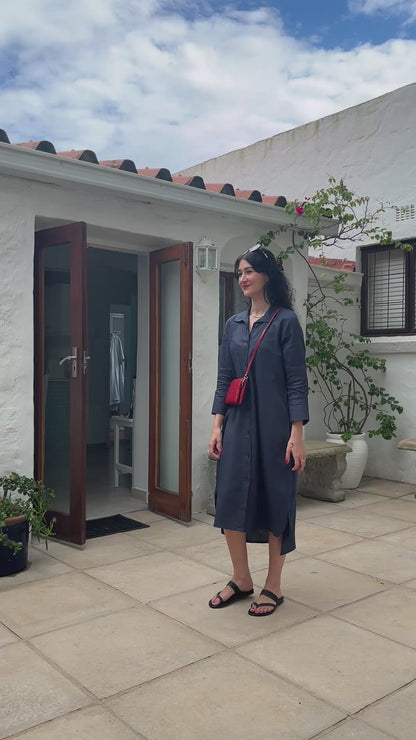 River Indigo Dress- Navy