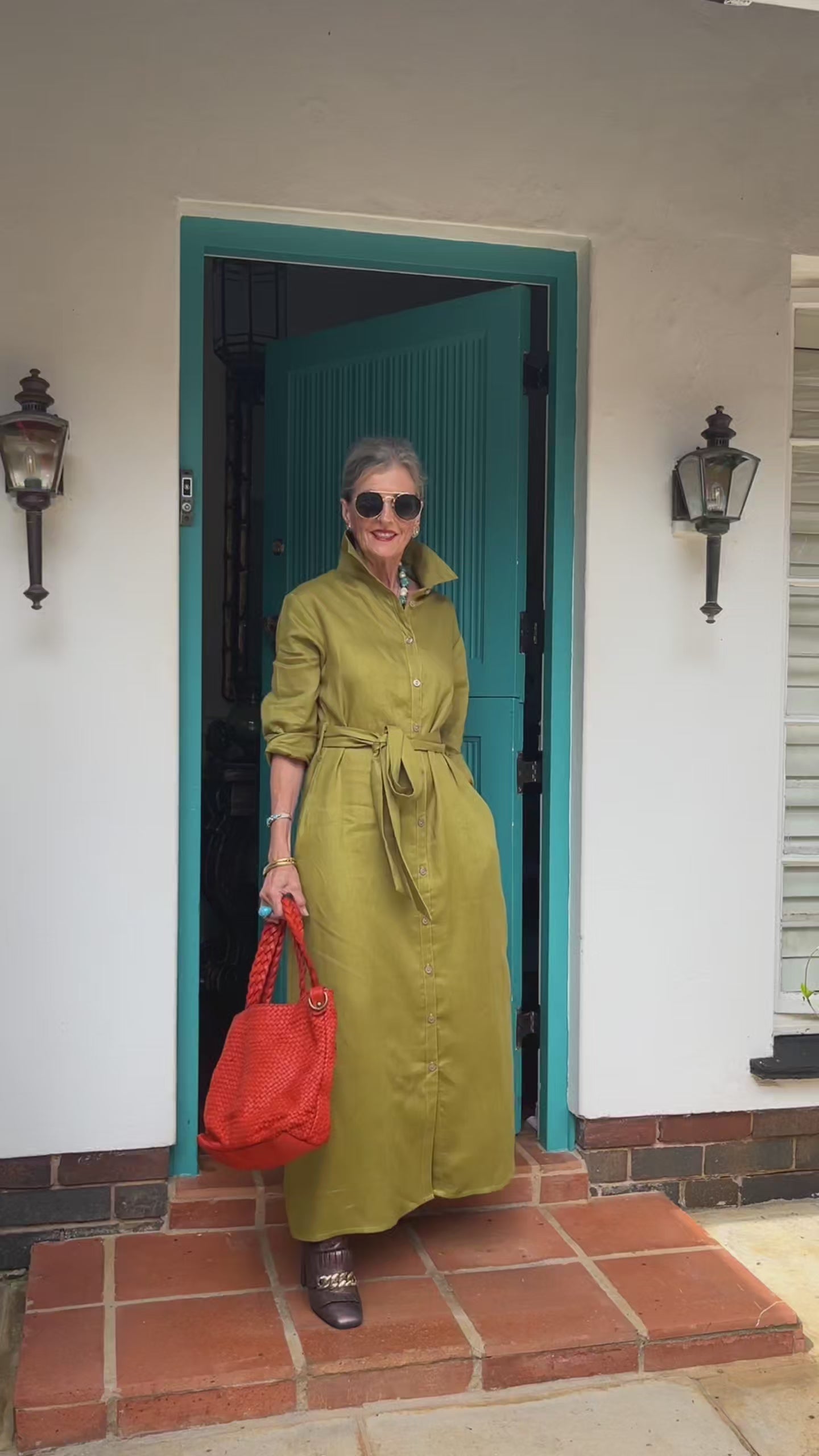 Winter Shirt-Waister- Olive