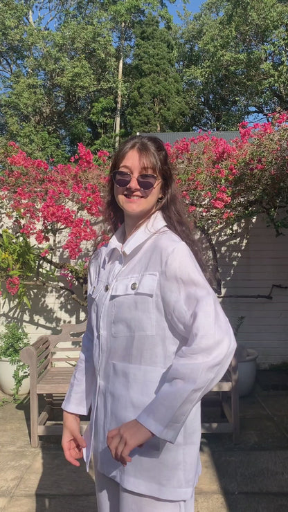 Jacaranda Jacket- White