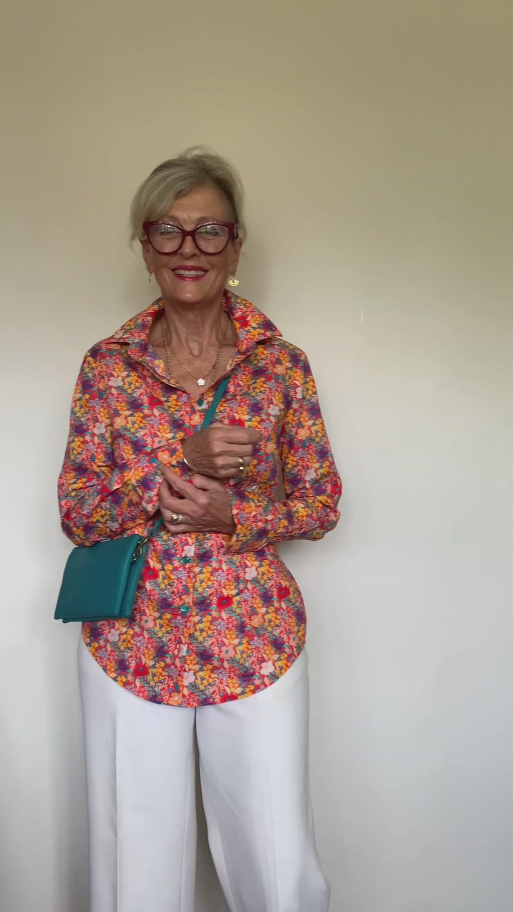 Hibiscus Shirt- Orange