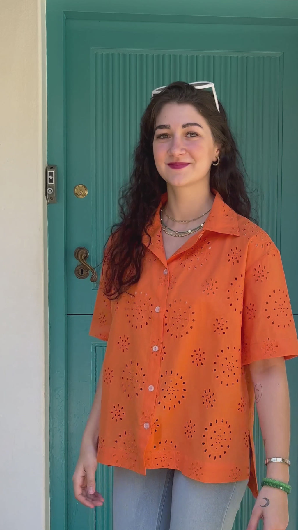 Classic Shirt (short)- Orange