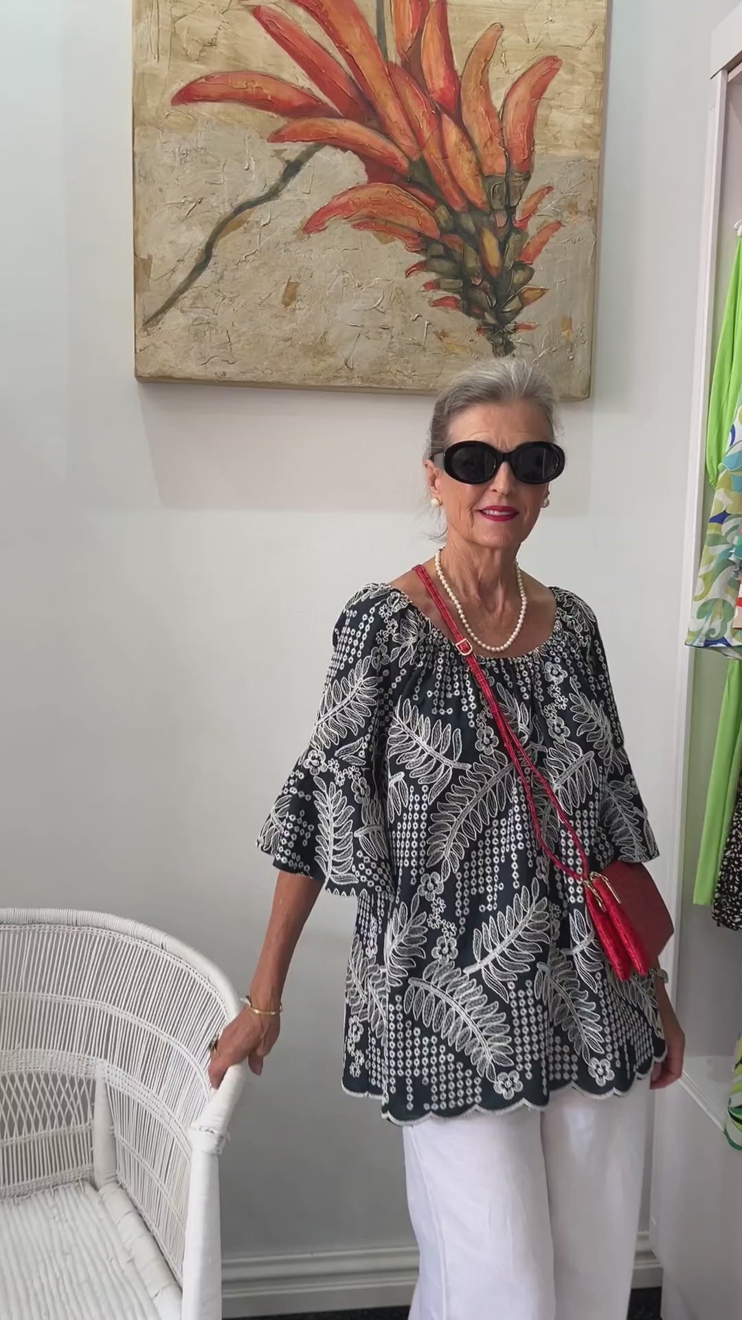 Oleander Shirt- Navy