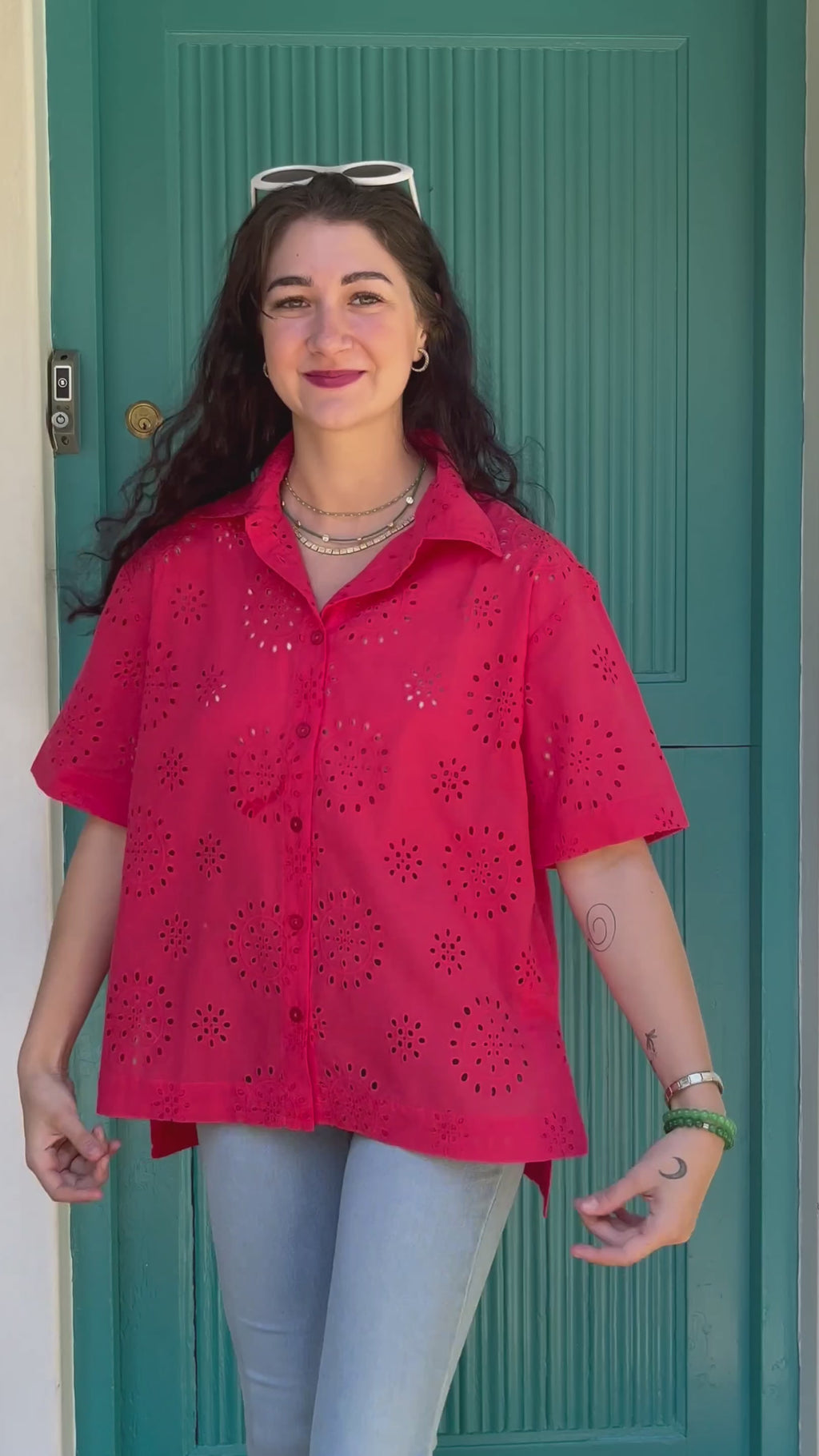 Classic Shirt (short)- Coral