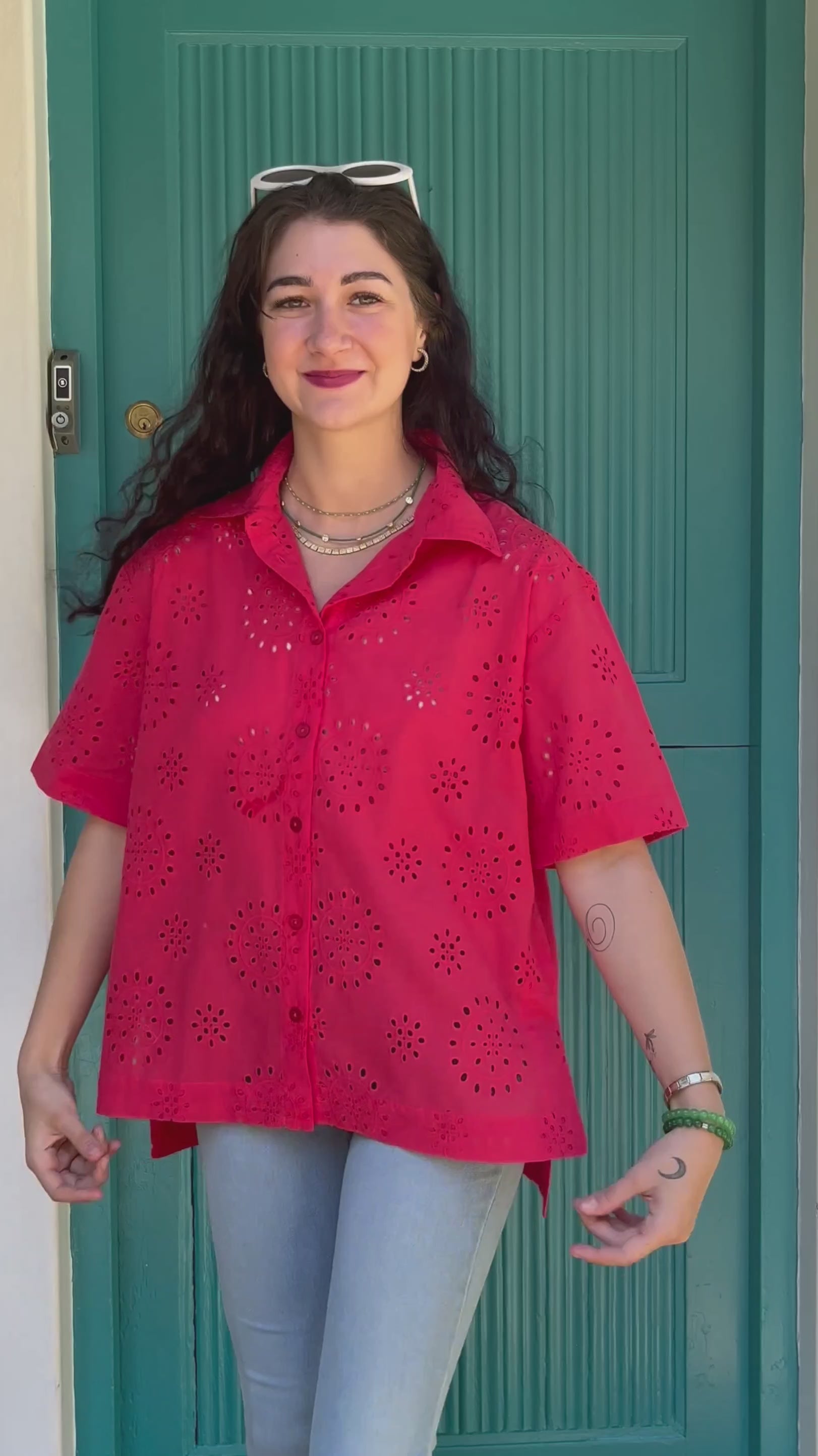 Classic Shirt (short)- Coral