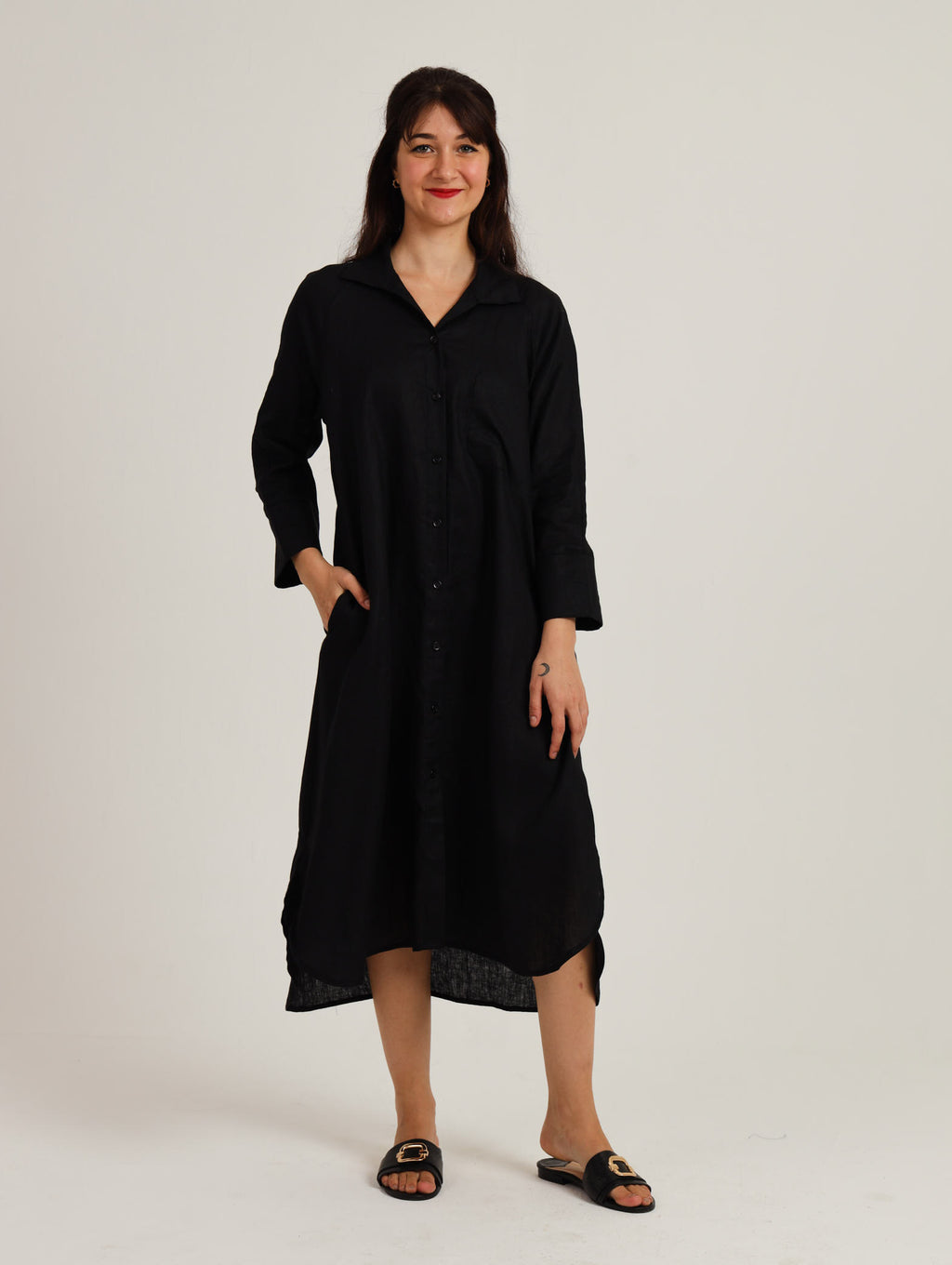 River Indigo Dress- Black