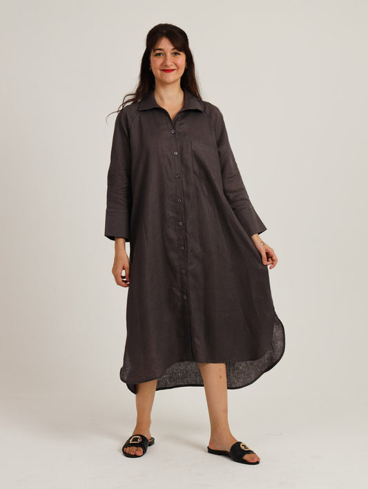 River Indigo Dress- Charcoal