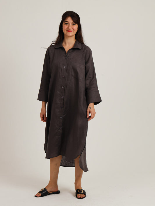 River Indigo Dress- Charcoal