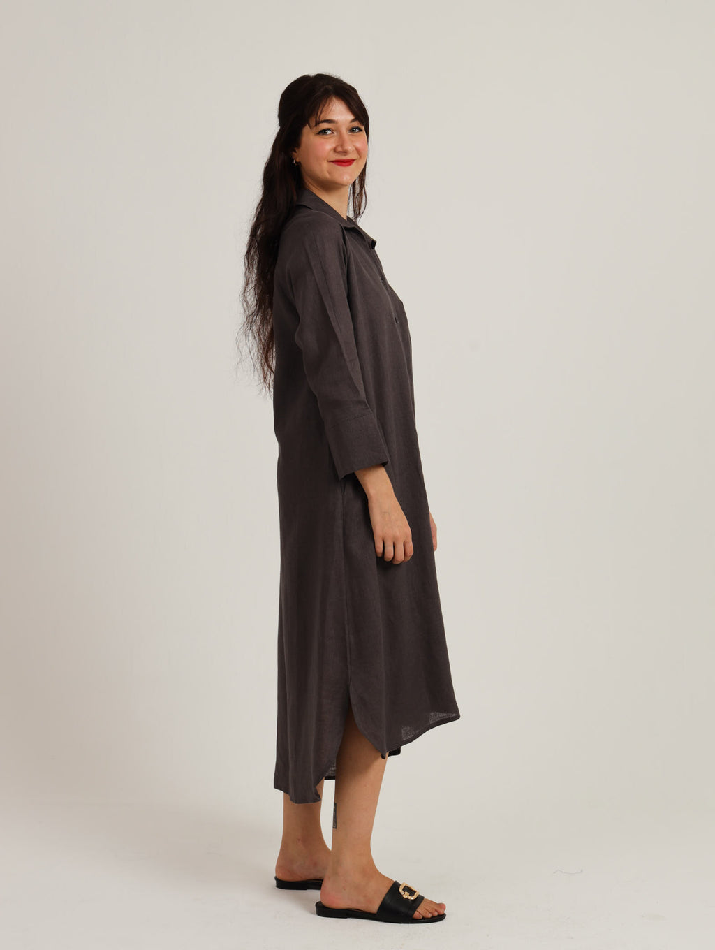 River Indigo Dress- Charcoal