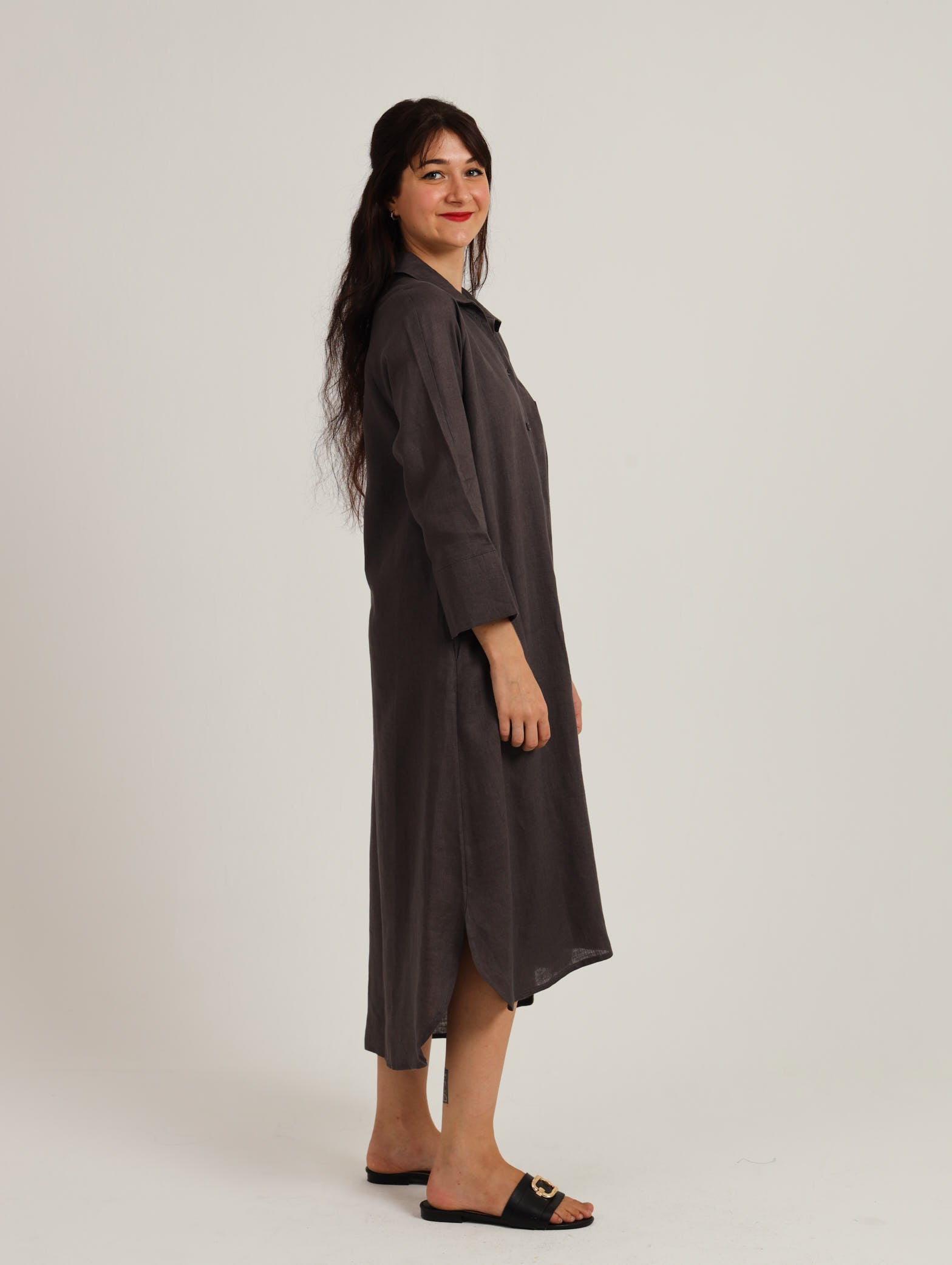 River Indigo Dress- Charcoal