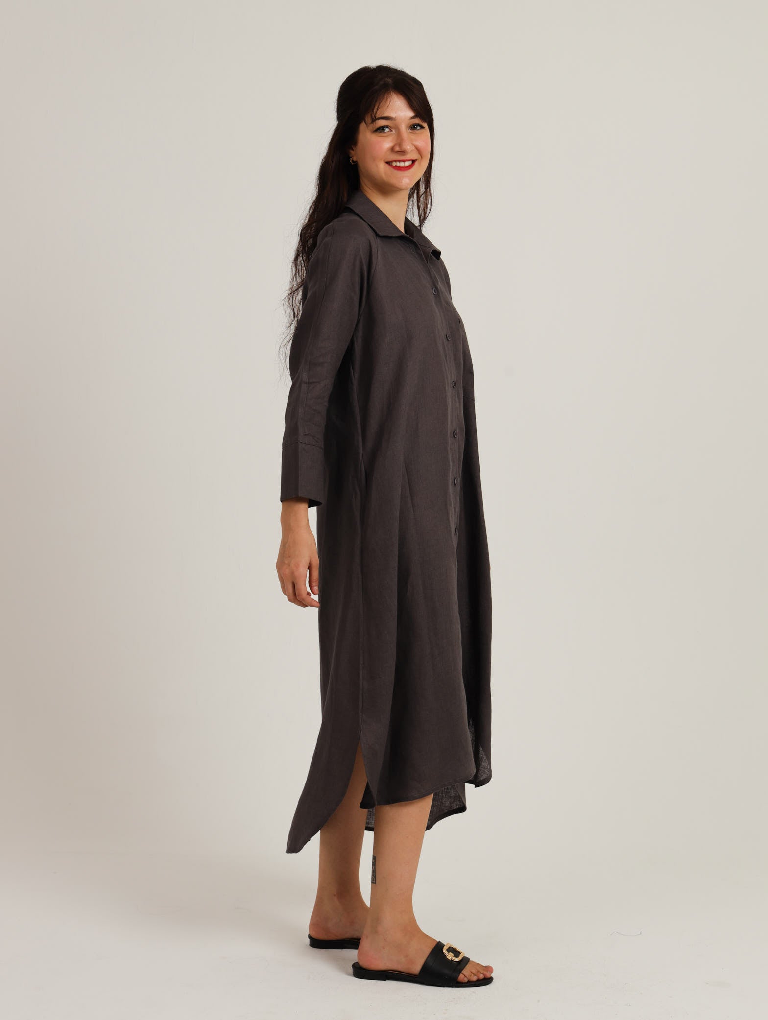 River Indigo Dress- Charcoal
