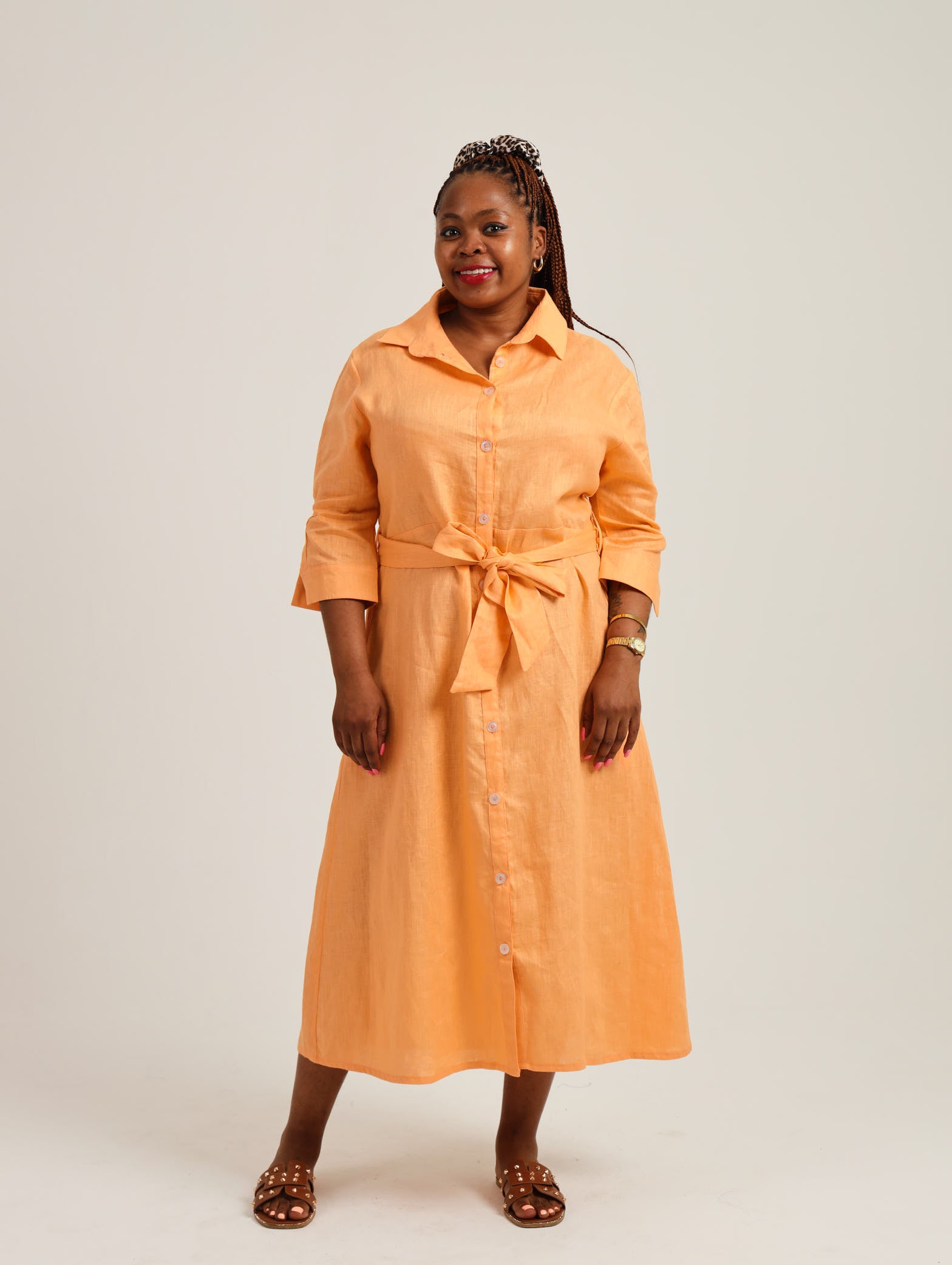 Spring Shirt-Waister- Orange