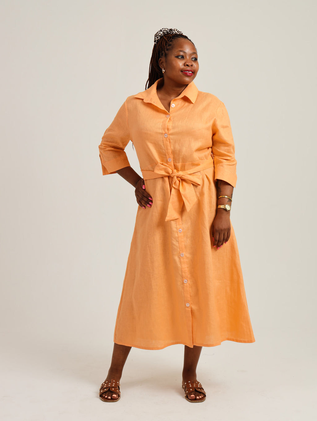 Spring Shirt-Waister- Orange