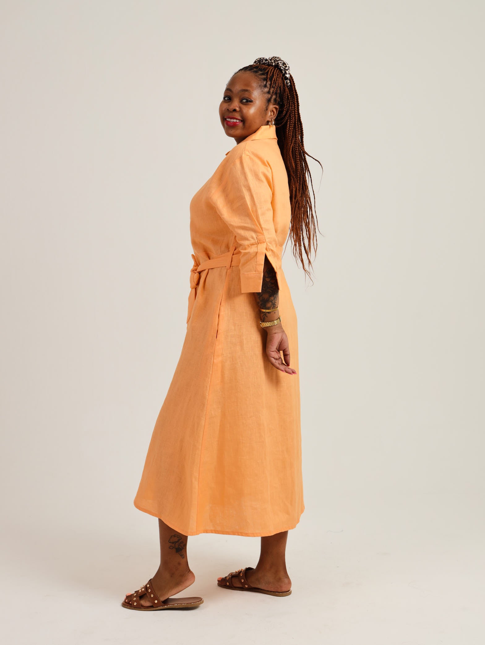 Spring Shirt-Waister- Orange
