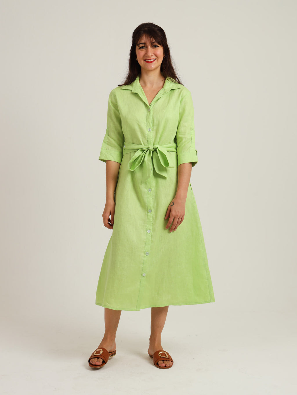 Spring Shirt-Waister- Lime
