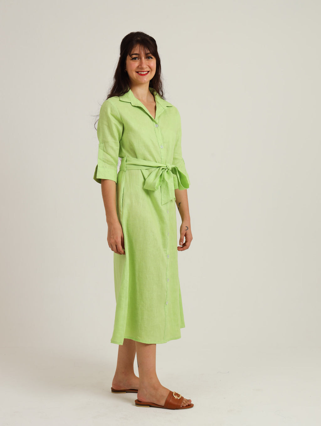 Spring Shirt-Waister- Lime