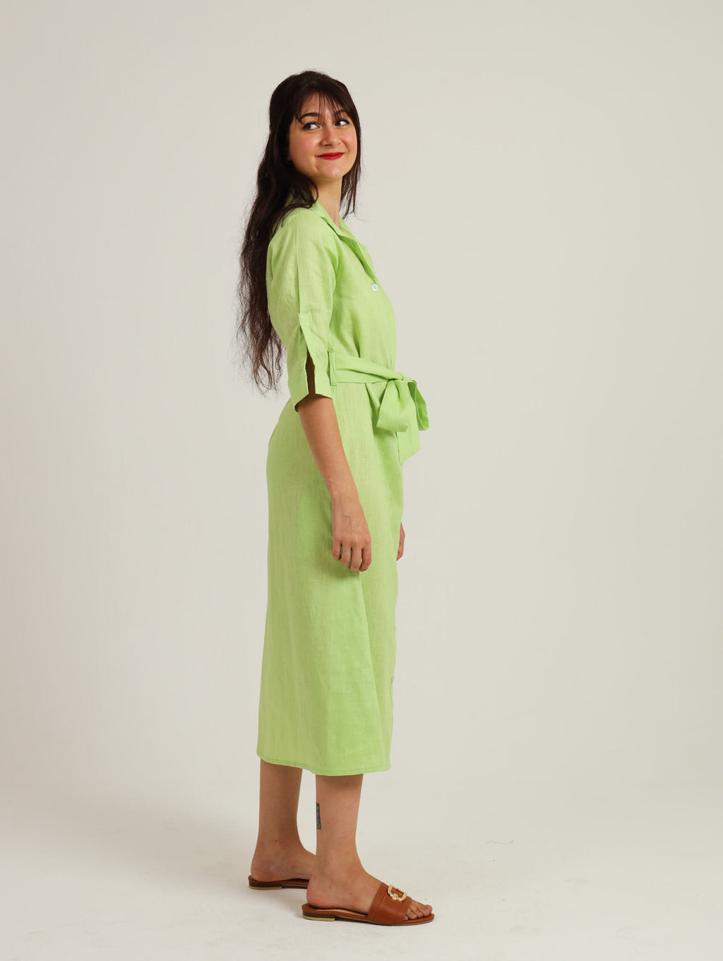 Spring Shirt-Waister- Lime