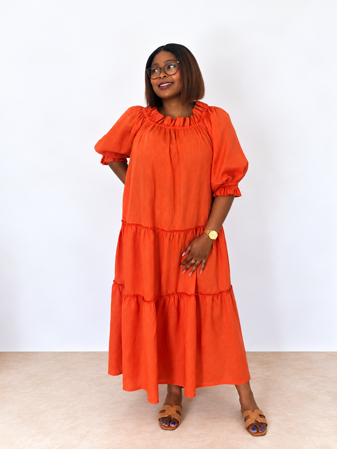 Marula Dress- Orange